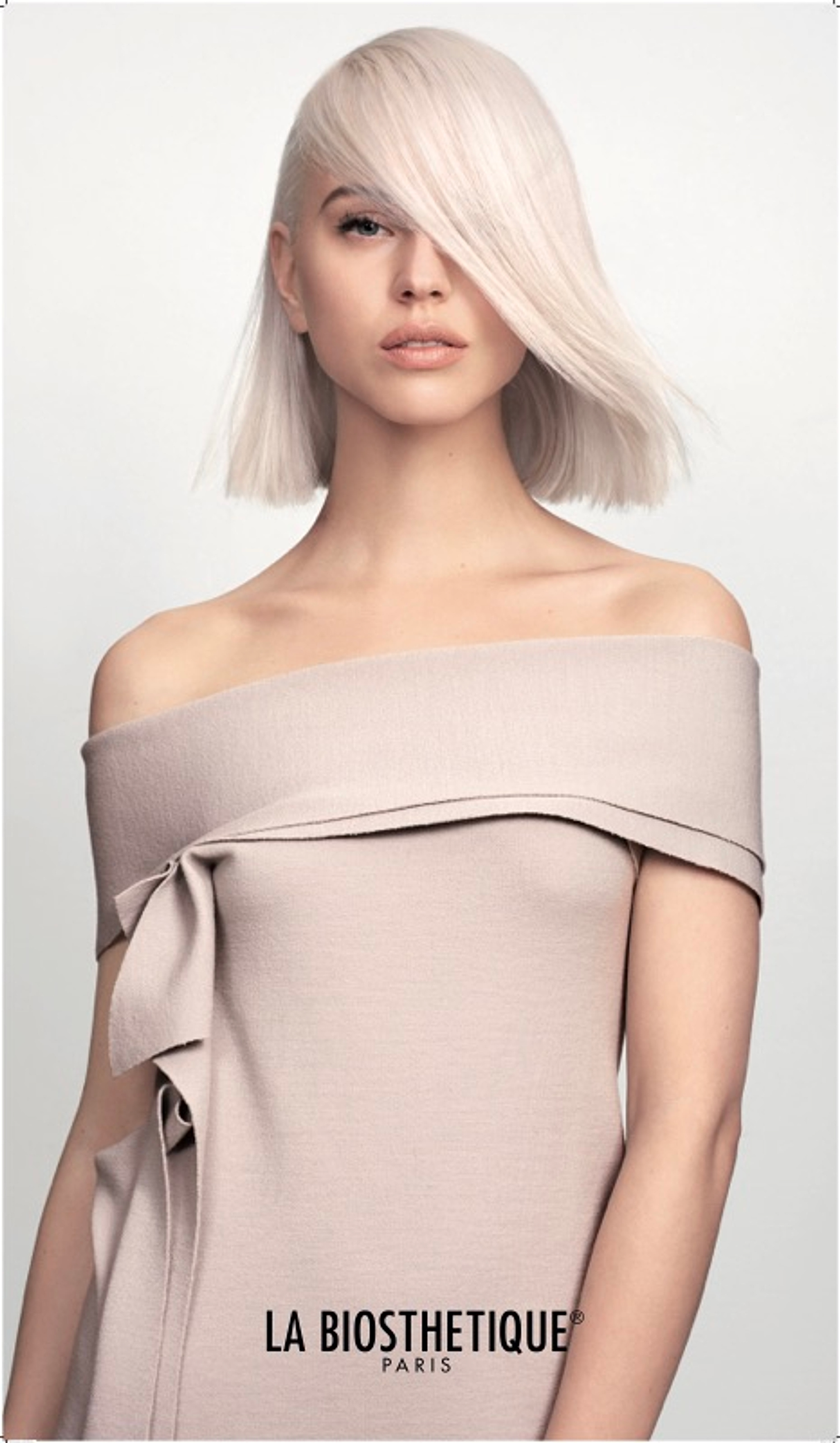 Platinum blonde bob - colour transformation at Terence Salon